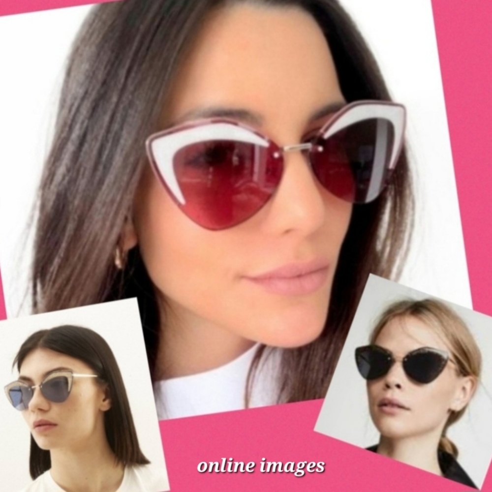 ☆☆GIFTED☆☆ Fendi Fabulous. New FENDI Pink Lens Cateye Sunglasses. - Picture 3 of 7